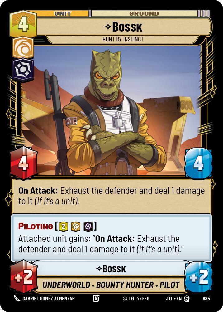 Bossk - Hunt By Instinct (685) (685) [Jump to Lightspeed] | Grognard Games