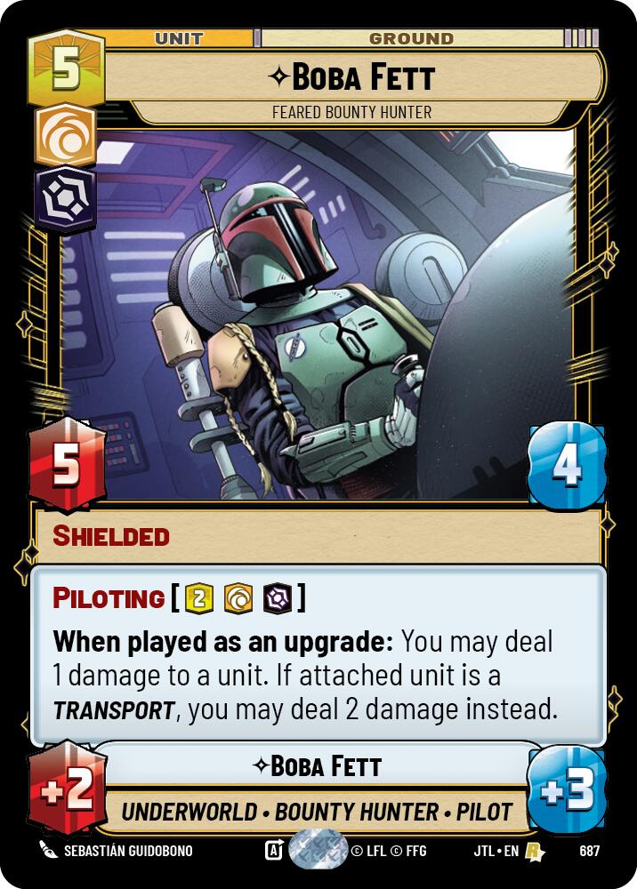 Boba Fett - Feared Bounty Hunter (687) (687) [Jump to Lightspeed] | Grognard Games