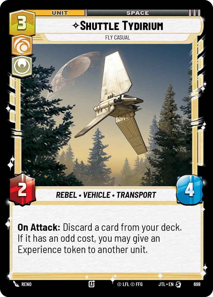 Shuttle Tydirium - Fly Casual (698) (698) [Jump to Lightspeed] | Grognard Games