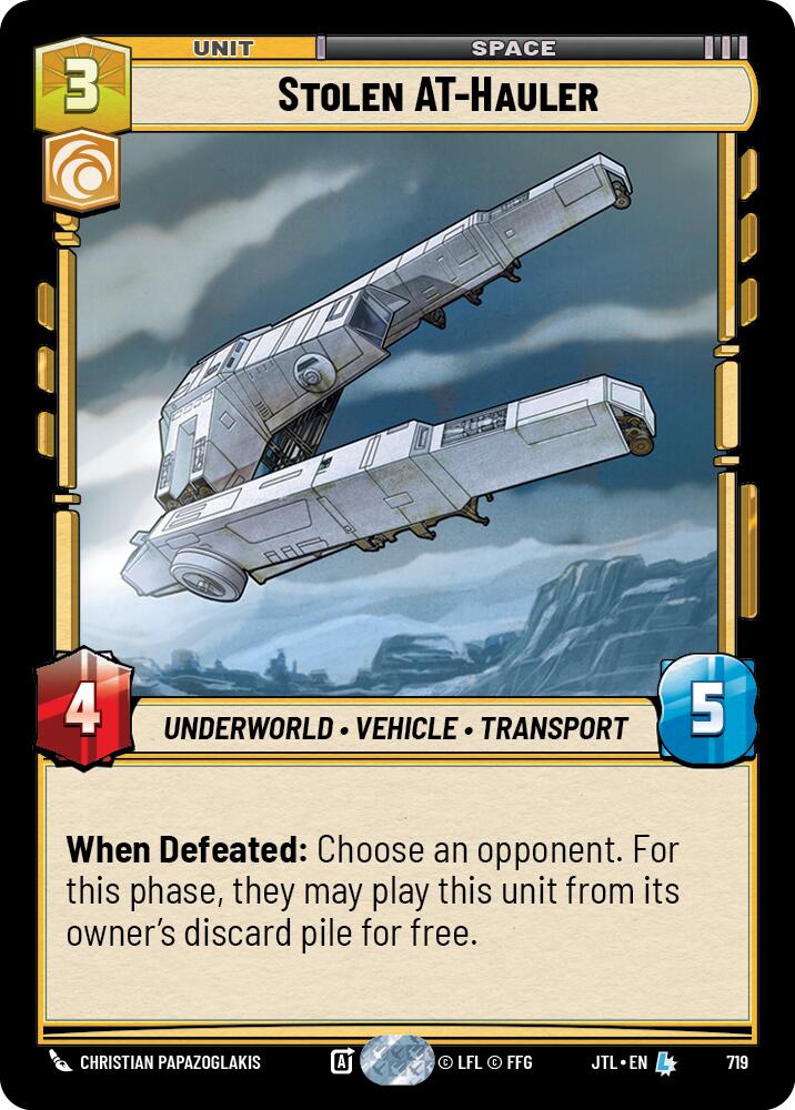Stolen AT-Hauler (719) (719) [Jump to Lightspeed] | Grognard Games