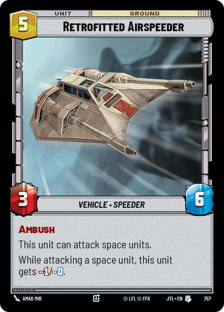 Retrofitted Airspeeder (757) (757) [Jump to Lightspeed] | Grognard Games