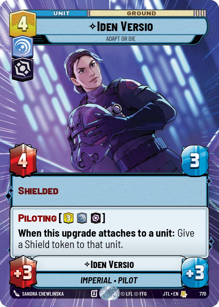 Iden Versio - Adapt or Die (770) (Hyperspace Foil) (770) [Jump to Lightspeed] | Grognard Games