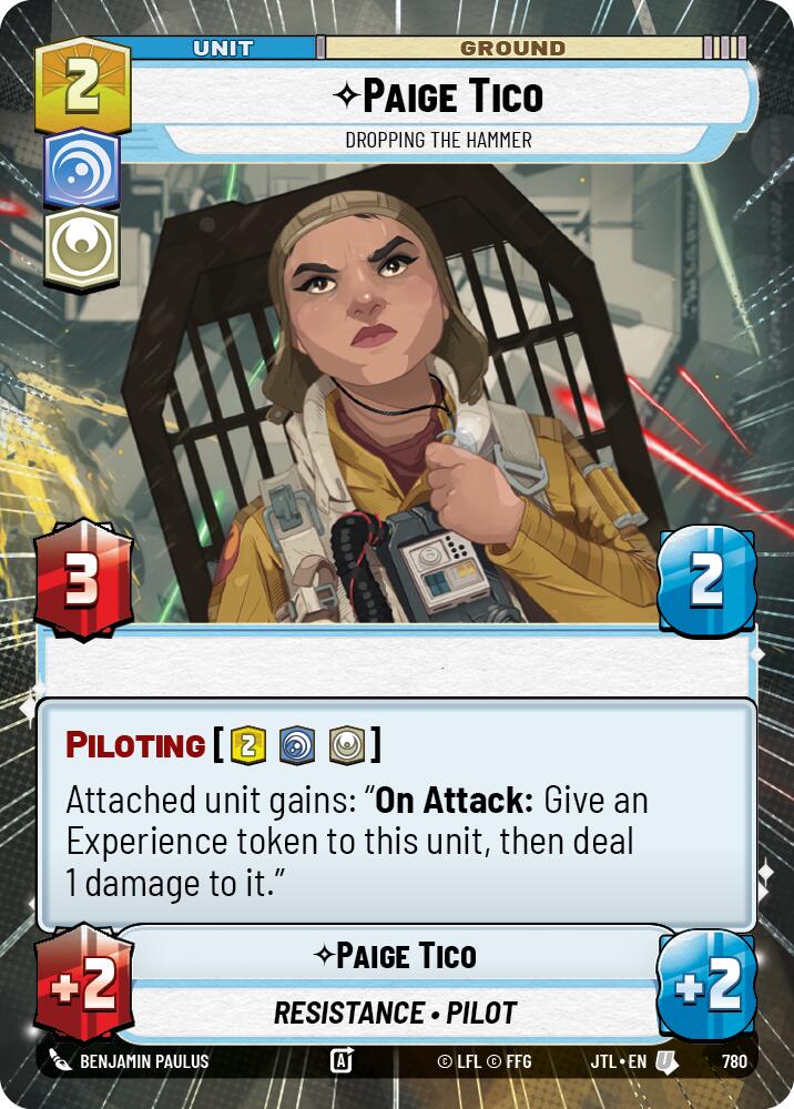 Paige Tico - Dropping the Hammer (780) (Hyperspace Foil) (780) [Jump to Lightspeed] | Grognard Games