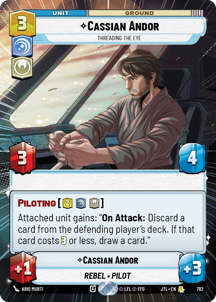 Cassian Andor - Threading the Eye (782) (Hyperspace Foil) (782) [Jump to Lightspeed] | Grognard Games