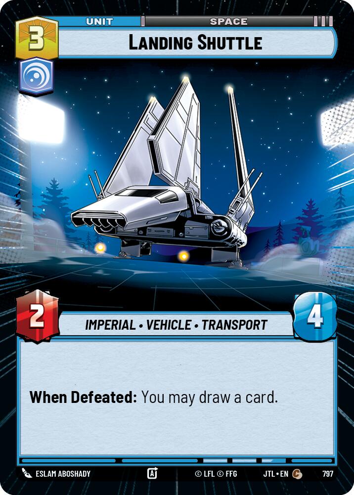 Landing Shuttle (797) (Hyperspace Foil) (797) [Jump to Lightspeed] | Grognard Games