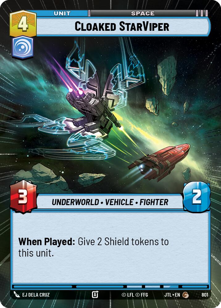 Cloaked StarViper (801) (Hyperspace Foil) (801) [Jump to Lightspeed] | Grognard Games