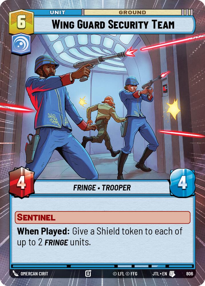 Wing Guard Security Team (806) (Hyperspace Foil) (806) [Jump to Lightspeed] | Grognard Games