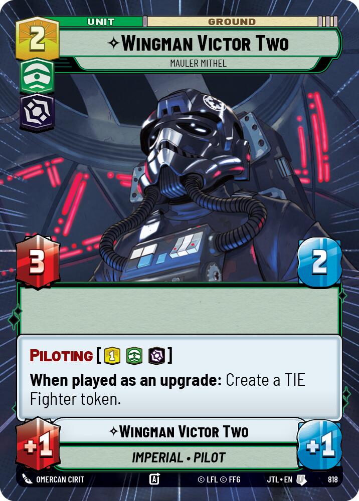 Wingman Victor Two - Mauler Mithel (818) (Hyperspace Foil) (818) [Jump to Lightspeed] | Grognard Games