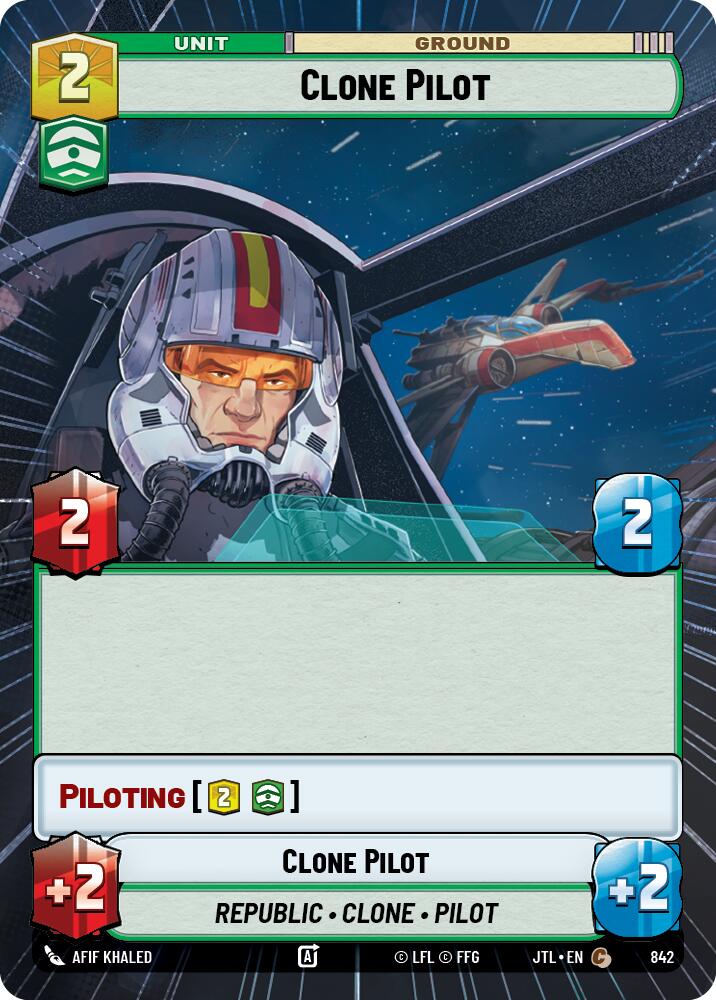 Clone Pilot (842) (Hyperspace Foil) (842) [Jump to Lightspeed] | Grognard Games