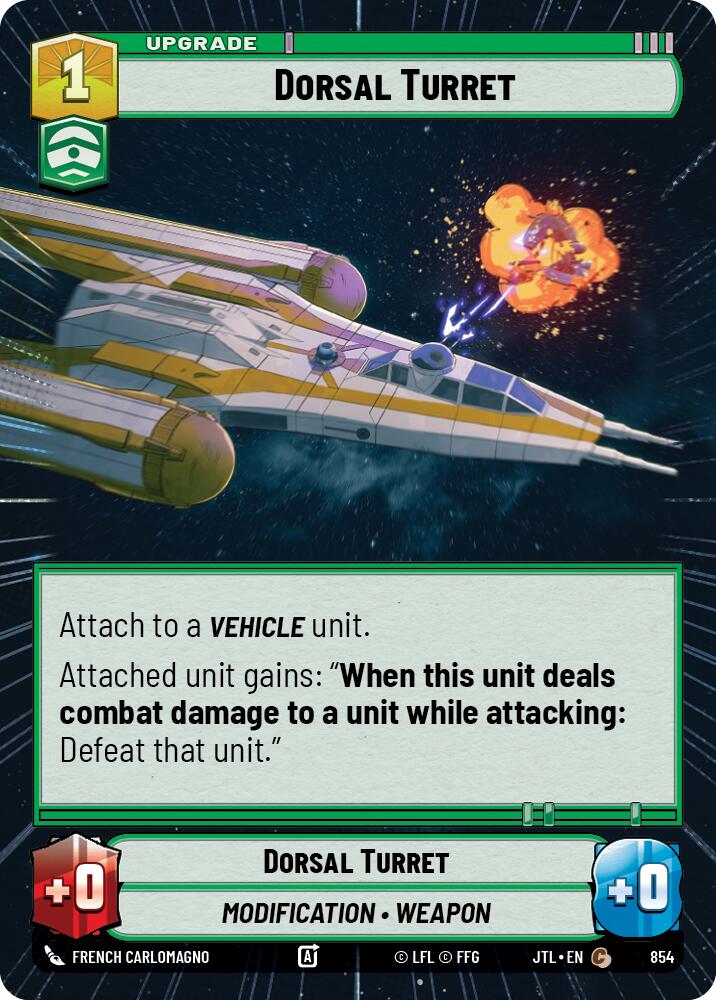 Dorsal Turret (854) (Hyperspace Foil) (854) [Jump to Lightspeed] | Grognard Games