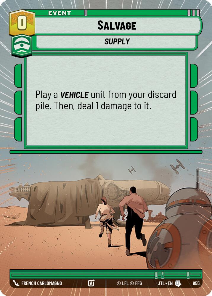 Salvage (855) (Hyperspace Foil) (855) [Jump to Lightspeed] | Grognard Games