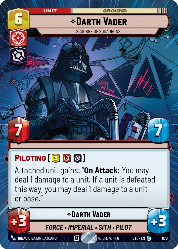 Darth Vader - Scourge of Squadrons (876) (Hyperspace Foil) (876) [Jump to Lightspeed] | Grognard Games