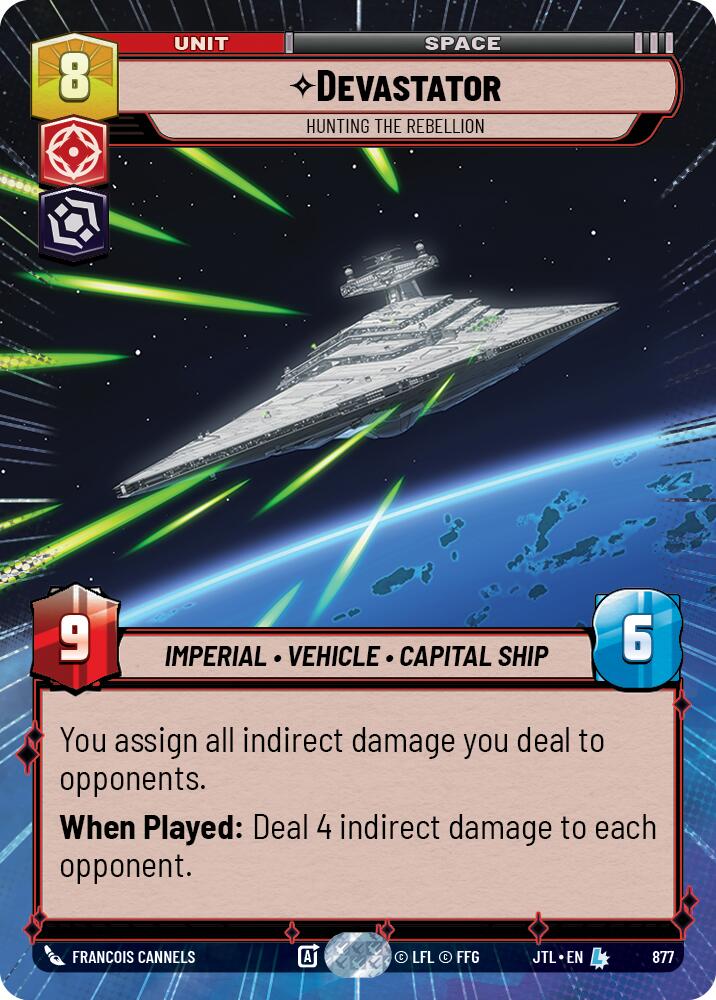 Devastator - Hunting the Rebellion (877) (Hyperspace Foil) (877) [Jump to Lightspeed] | Grognard Games