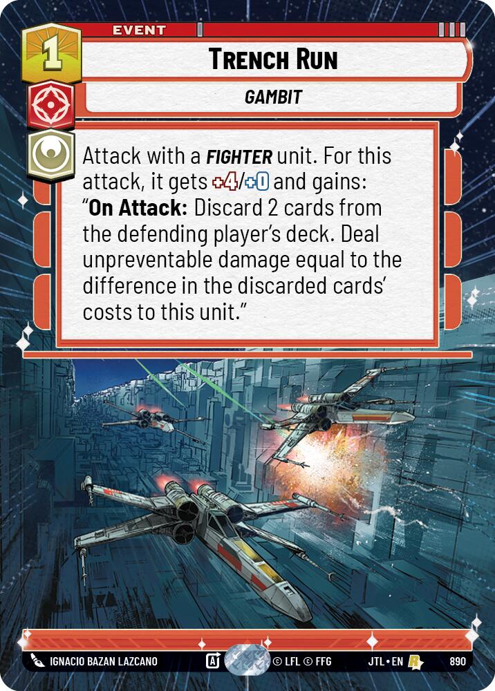 Trench Run (890) (Hyperspace Foil) (890) [Jump to Lightspeed] | Grognard Games