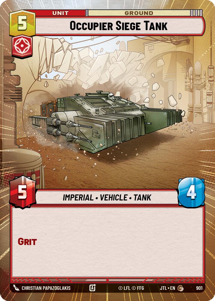 Occupier Siege Tank (901) (Hyperspace Foil) (901) [Jump to Lightspeed] | Grognard Games
