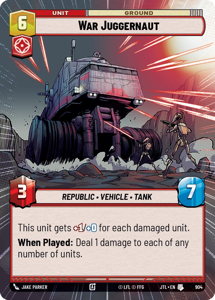 War Juggernaut (904) (Hyperspace Foil) (904) [Jump to Lightspeed] | Grognard Games