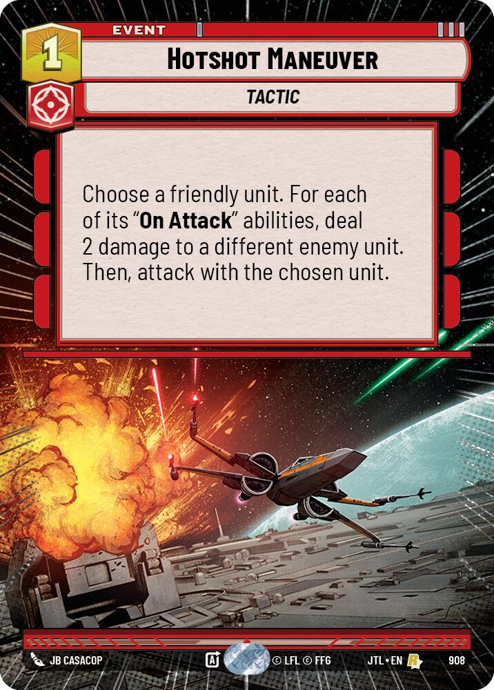Hotshot Maneuver (908) (Hyperspace Foil) (908) [Jump to Lightspeed] | Grognard Games