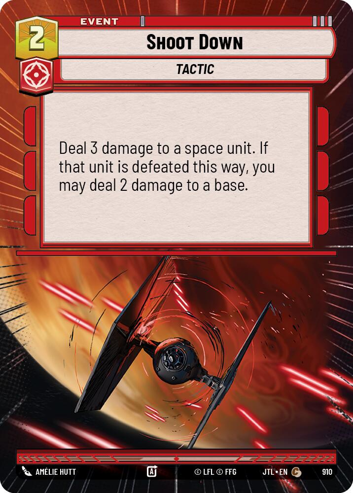 Shoot Down (910) (Hyperspace Foil) (910) [Jump to Lightspeed] | Grognard Games