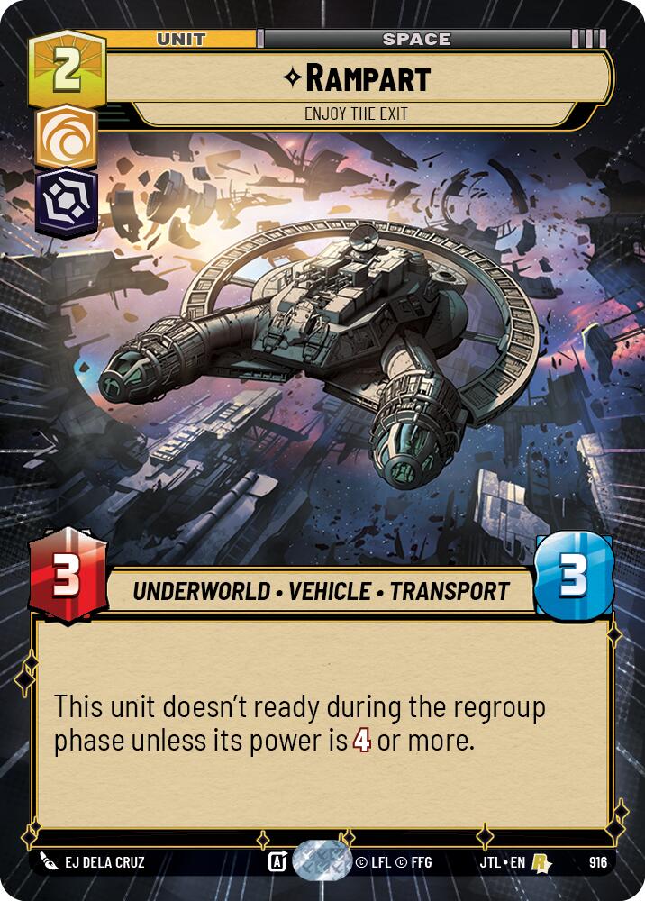Rampart - Enjoy the Exit (916) (Hyperspace Foil) (916) [Jump to Lightspeed] | Grognard Games