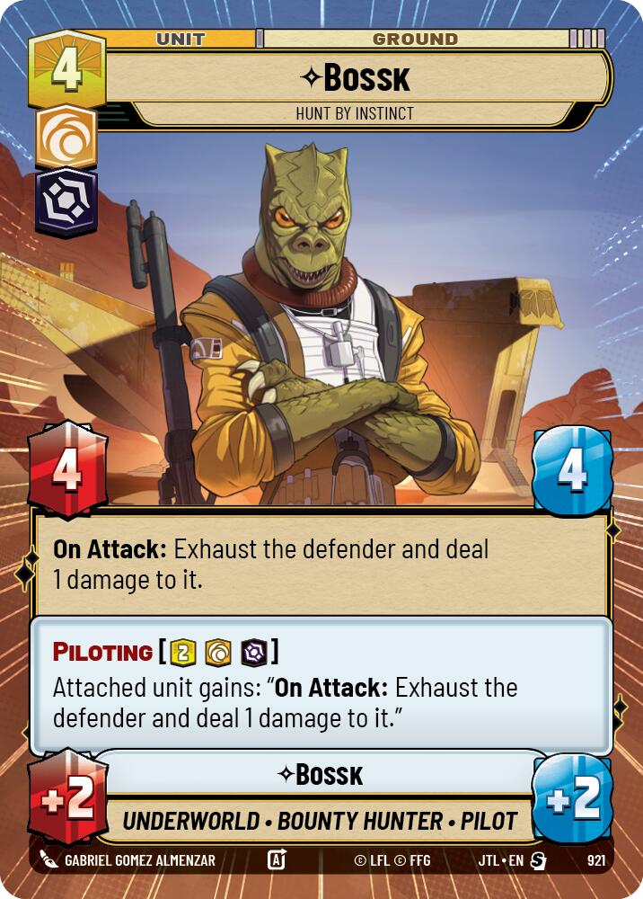Bossk - Hunt By Instinct (921) (Hyperspace Foil) (921) [Jump to Lightspeed] | Grognard Games