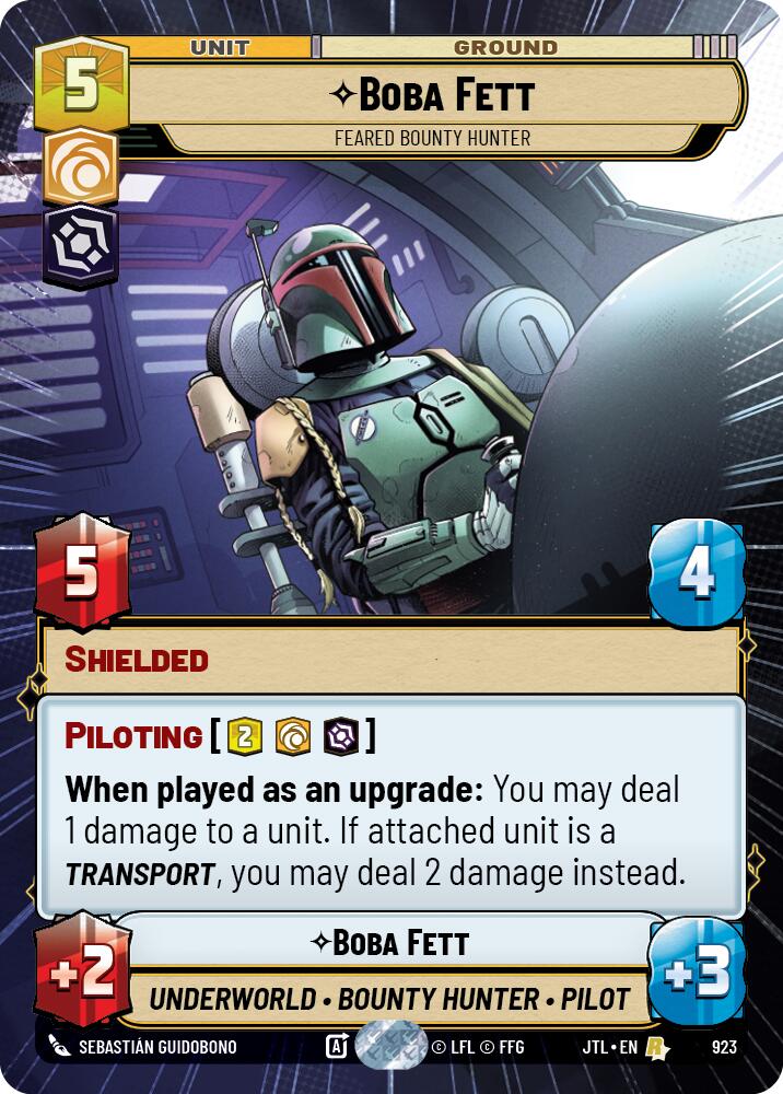 Boba Fett - Feared Bounty Hunter (923) (Hyperspace Foil) (923) [Jump to Lightspeed] | Grognard Games