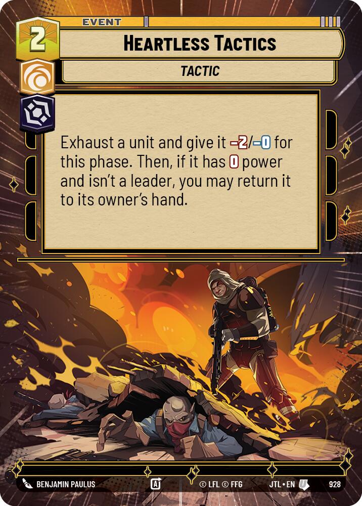Heartless Tactics (928) (Hyperspace Foil) (928) [Jump to Lightspeed] | Grognard Games