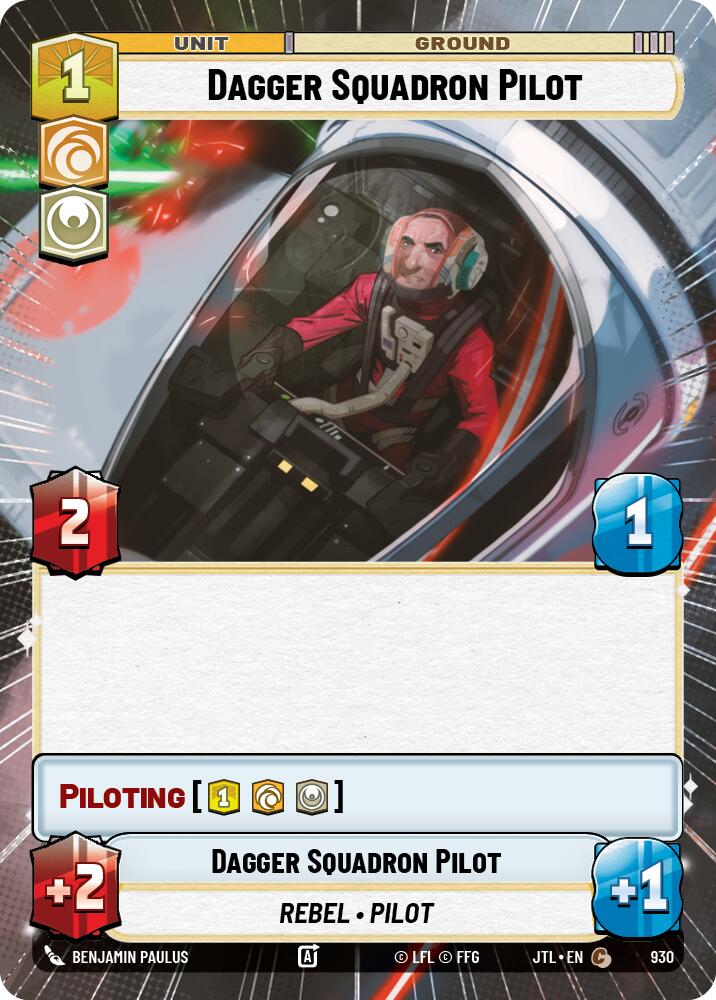 Dagger Squadron Pilot (930) (Hyperspace Foil) (930) [Jump to Lightspeed] | Grognard Games