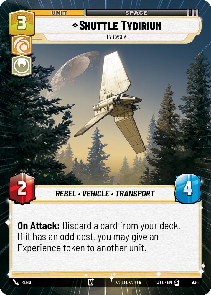 Shuttle Tydirium - Fly Casual (934) (Hyperspace Foil) (934) [Jump to Lightspeed] | Grognard Games