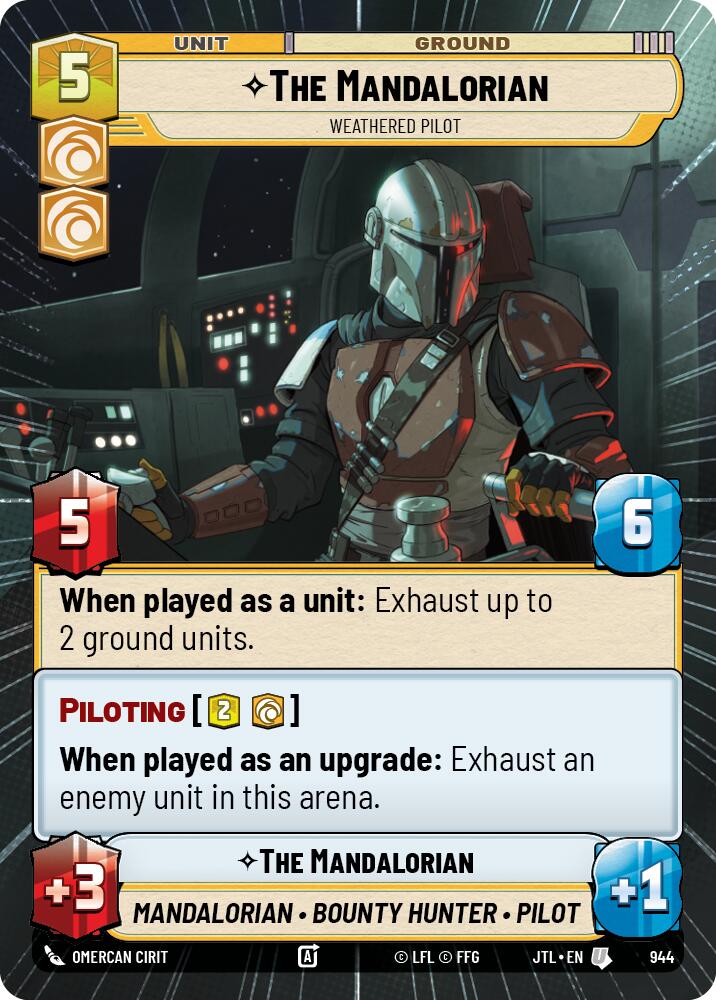 The Mandalorian - Weathered Pilot (944) (Hyperspace Foil) (944) [Jump to Lightspeed] | Grognard Games