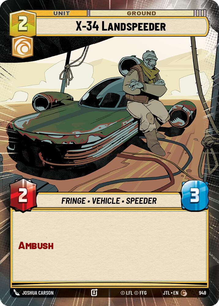 X-34 Landspeeder (948) (Hyperspace Foil) (948) [Jump to Lightspeed] | Grognard Games