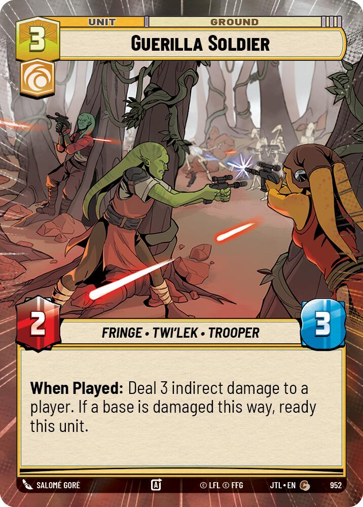 Guerilla Soldier (952) (Hyperspace Foil) (952) [Jump to Lightspeed] | Grognard Games