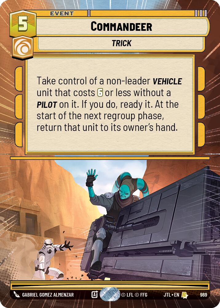 Commandeer (969) (Hyperspace Foil) (969) [Jump to Lightspeed] | Grognard Games