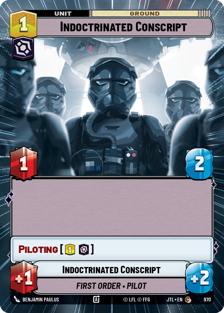 Indoctrinated Conscript (970) (Hyperspace Foil) (970) [Jump to Lightspeed] | Grognard Games