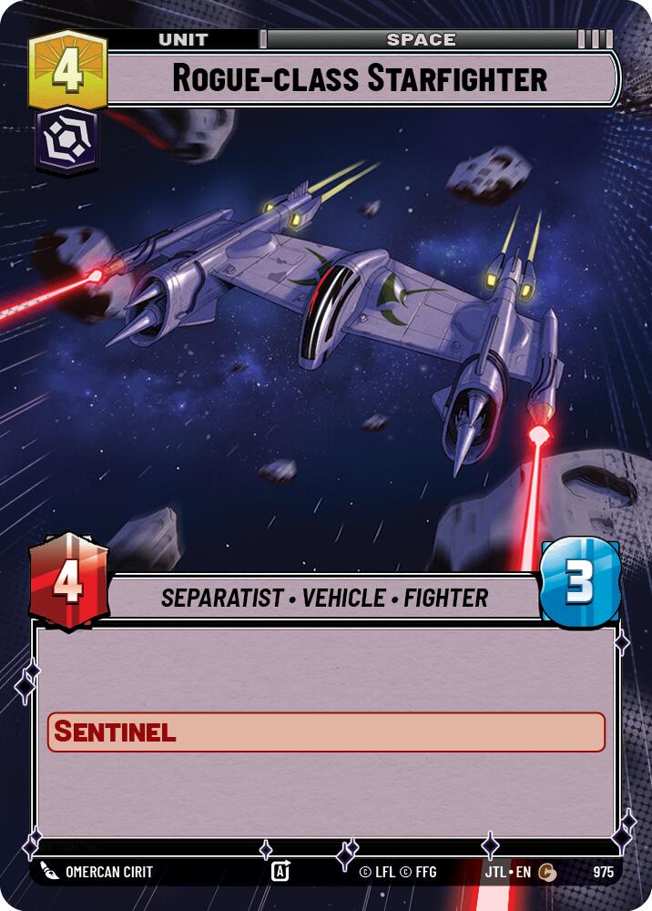 Rogue-class Starfighter (975) (Hyperspace Foil) (975) [Jump to Lightspeed] | Grognard Games