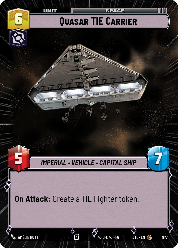 Quasar TIE Carrier (977) (Hyperspace Foil) (977) [Jump to Lightspeed] | Grognard Games