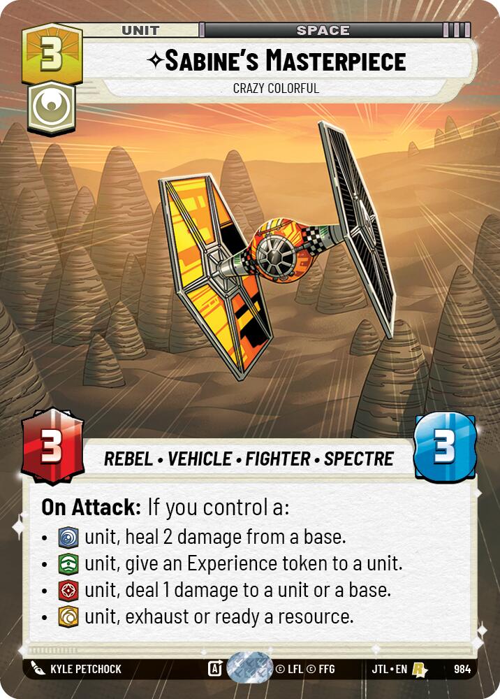 Sabine's Masterpiece - Crazy Colorful (984) (Hyperspace Foil) (984) [Jump to Lightspeed] | Grognard Games