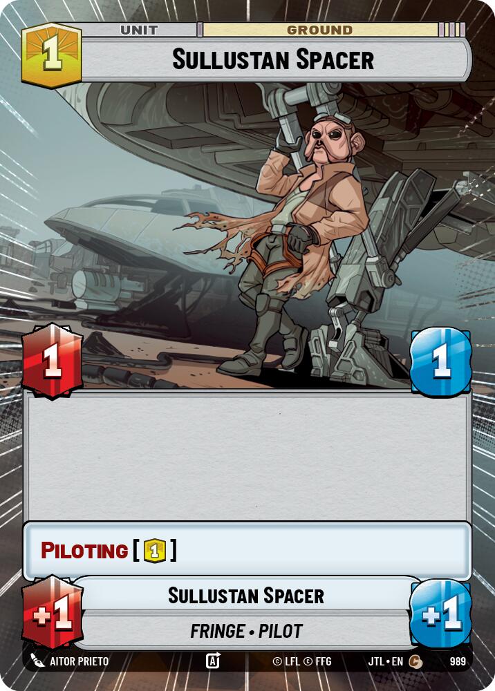Sullustan Spacer (989) (Hyperspace Foil) (989) [Jump to Lightspeed] | Grognard Games