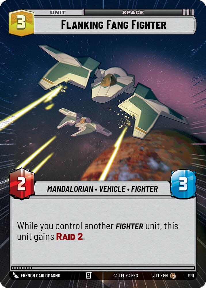 Flanking Fang Fighter (991) (Hyperspace Foil) (991) [Jump to Lightspeed] | Grognard Games