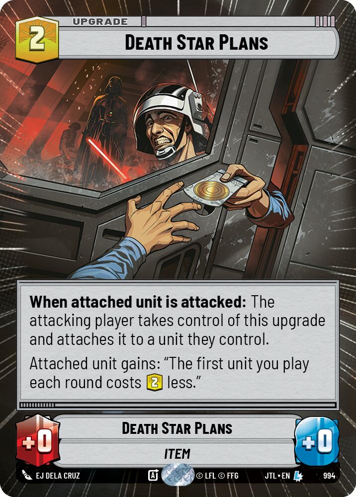 Death Star Plans (994) (Hyperspace Foil) (994) [Jump to Lightspeed] | Grognard Games