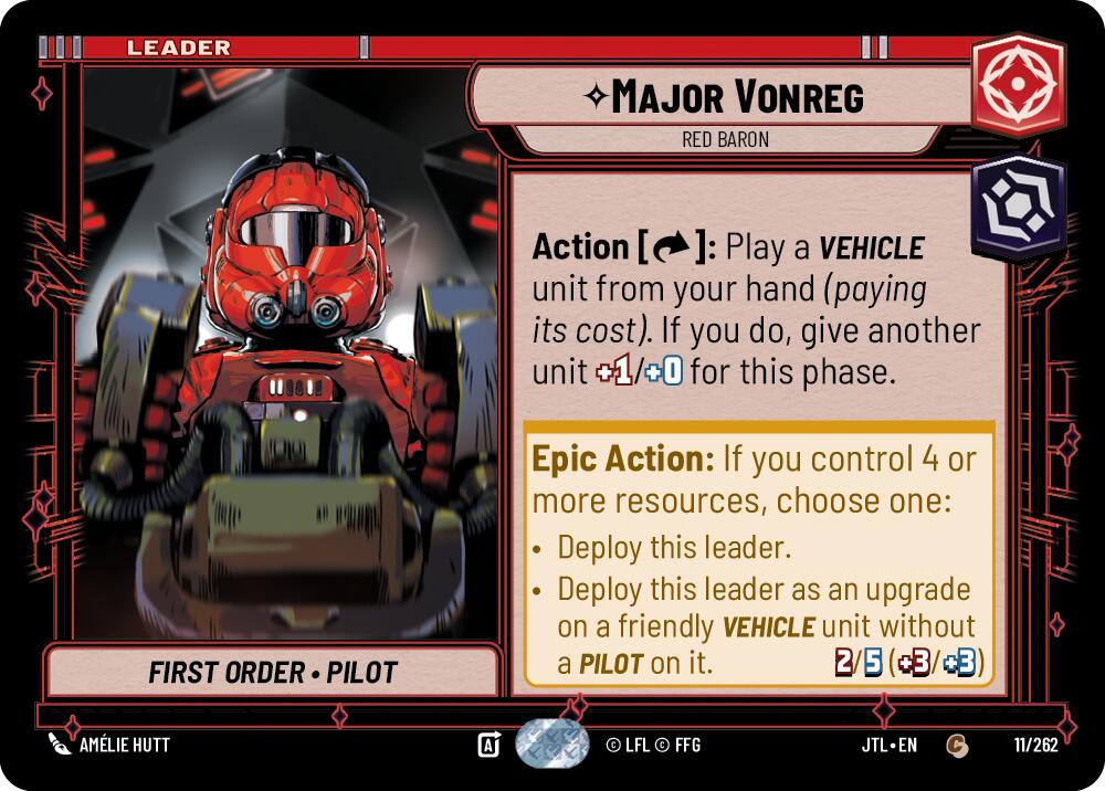 Major Vonreg - Red Baron (011/262) (011/262) [Jump to Lightspeed] | Grognard Games