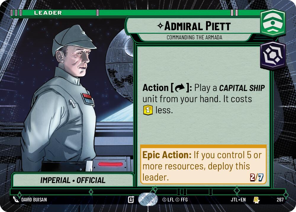Admiral Piett - Commanding the Armada (267) (Hyperspace) (267) [Jump to Lightspeed] | Grognard Games
