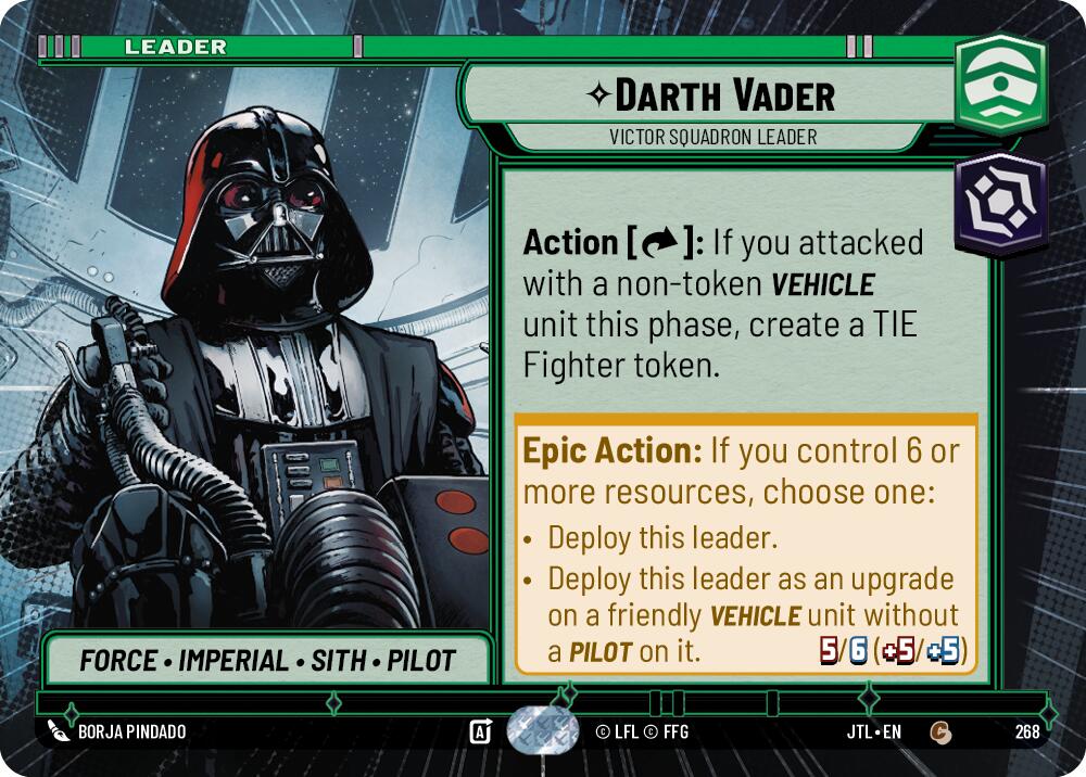 Darth Vader - Victor Squadron Leader (268) (Hyperspace) (268) [Jump to Lightspeed] | Grognard Games