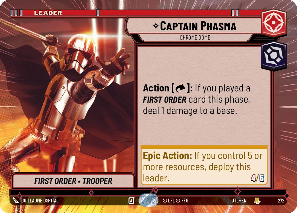 Captain Phasma - Chrome Dome (272) (Hyperspace) (272) [Jump to Lightspeed] | Grognard Games