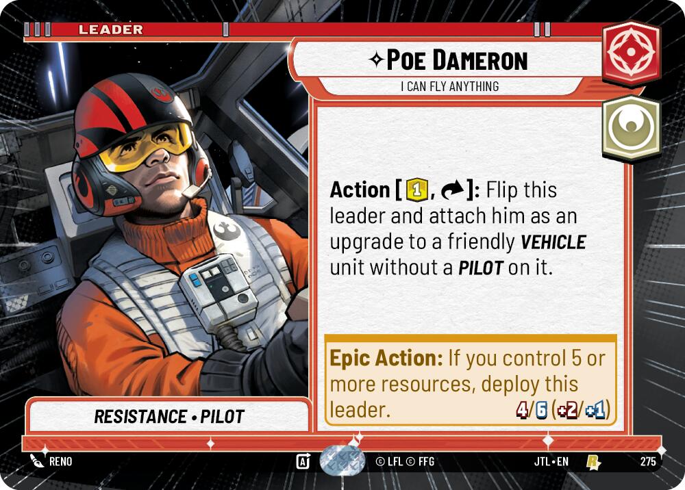 Poe Dameron - I Can Fly Anything (275) (Hyperspace) (275) [Jump to Lightspeed] | Grognard Games
