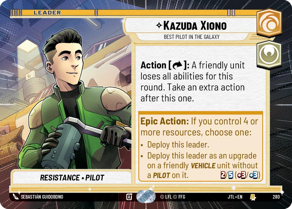 Kazuda Xiono - Best Pilot in the Galaxy (280) (Hyperspace) (280) [Jump to Lightspeed] | Grognard Games