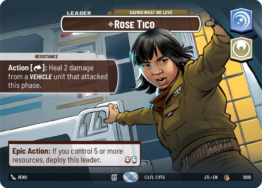 Rose Tico - Saving What We Love (1000) (Showcase) (1000) [Jump to Lightspeed] | Grognard Games