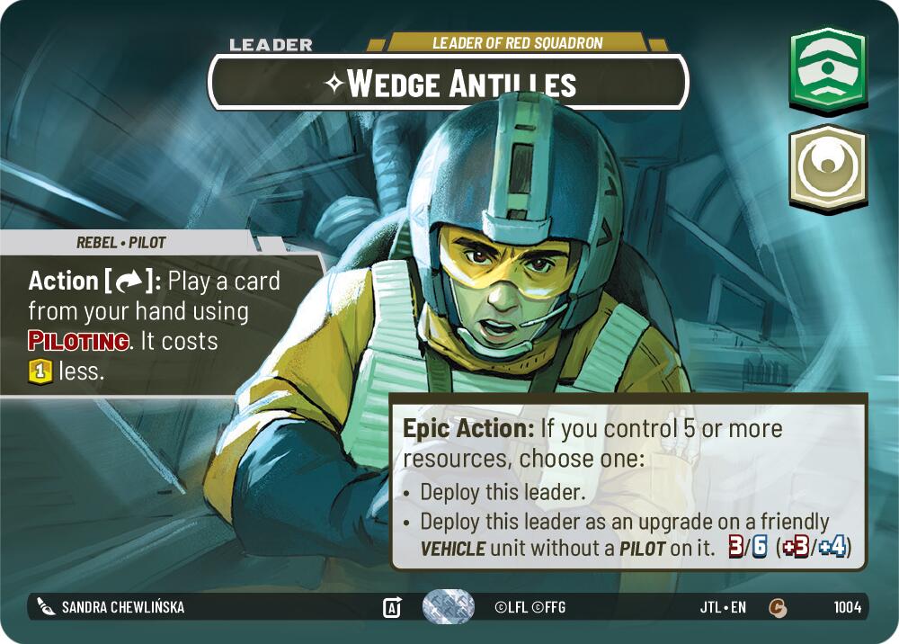 Wedge Antilles - Leader of Red Squadron (1004) (Showcase) (1004) [Jump to Lightspeed] | Grognard Games