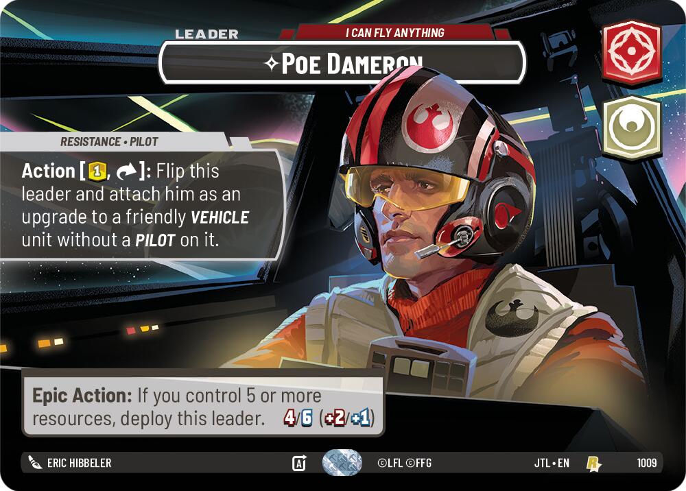 Poe Dameron - I Can Fly Anything (1009) (Showcase) (1009) [Jump to Lightspeed] | Grognard Games