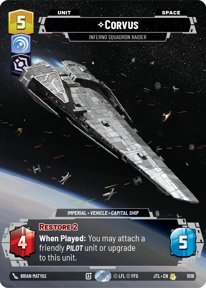 Corvus - Inferno Squadron Raider (1016) (Prestige) (1016) [Jump to Lightspeed] | Grognard Games