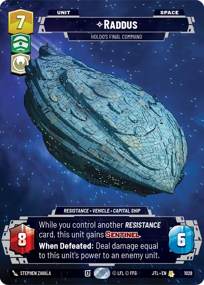 Raddus - Holdo's Final Command (1028) (Prestige) (1028) [Jump to Lightspeed] | Grognard Games